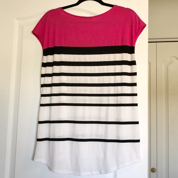 🛍 3/$20 - Ricki’s Striped Cap Sleeve Tee - Picture 4 of 4